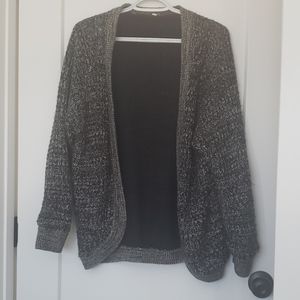 Gray Knit Cardigan